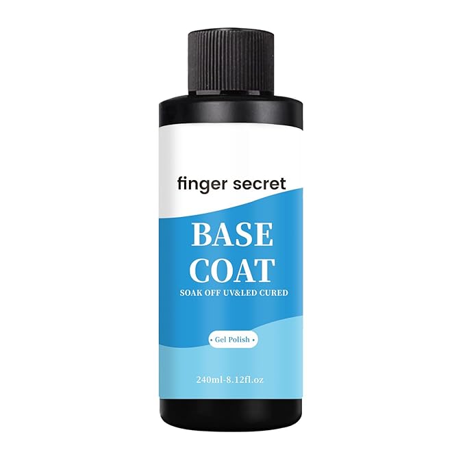 Base Coat, 240ml/8fl.oz, Gel Polish Nail Polish for Nail Art Manicure DIY