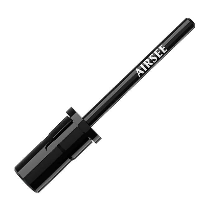 AIRSEE Nail Drill Mandrel Bit for Efile Sanding Bands, Stainless Steel Professional Electric File Head for Clean Cuticle Removing, Acrylic Tip Dead Skin Sander Remover Manicure Safety (Classic Black)