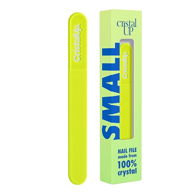 Crystal Nail File 3 in, Glass File Ideal for Purse, Durable, Safe and Gentle on Nails, Perfect for Travel Home, Office and On the Go, Portable Design