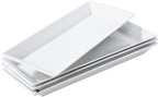 14" Rectangular Platters Set of 4, Large Serving Plates by FEENMAICeramicHome