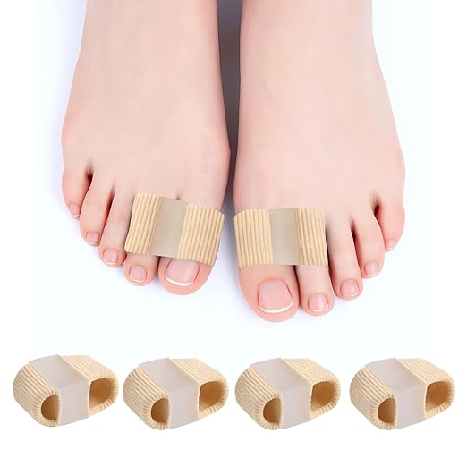 4-Pack SEBS Toe Spacers & Separators for Men & Women – Bunion Relief, Overlapping Toe Correction, Reusable (4 color)