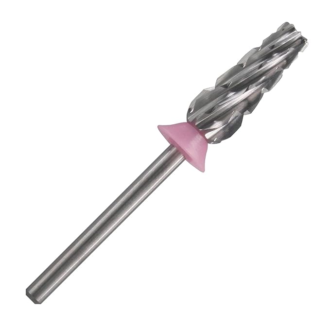 C & I Nail Drill Bit 6 in 1 Multi-function Rounded End E File, Tungsten Steel CNC Overall Cutting, Manicure Tool for Nail Tech Quick Remove Nail Gels, Acrylic Nails (Original, Triple Coarse -3XC)
