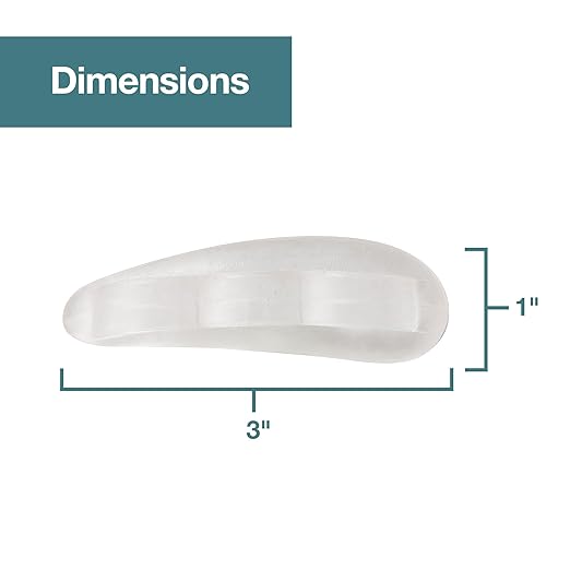 ZenToes Hammer Toe Corrector for Women & Men | Triple Loop Gel Toe Spacers & Separators | Realign Bent, Crooked, Curled, Claw, Hammertoes | Firm Support for Straightening | 4 Pack, Clear