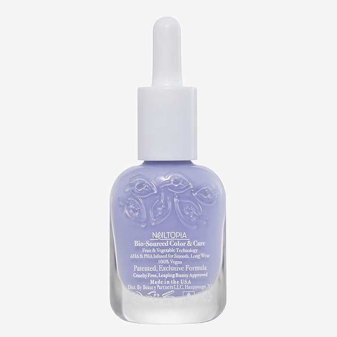 Nailtopia Bio-Sourced, Chip-Free Nail Lacquer - Fast Dry Nail Polish - Superfood-Infused - Natural Nail Polish - Selfcare - 0.41 oz