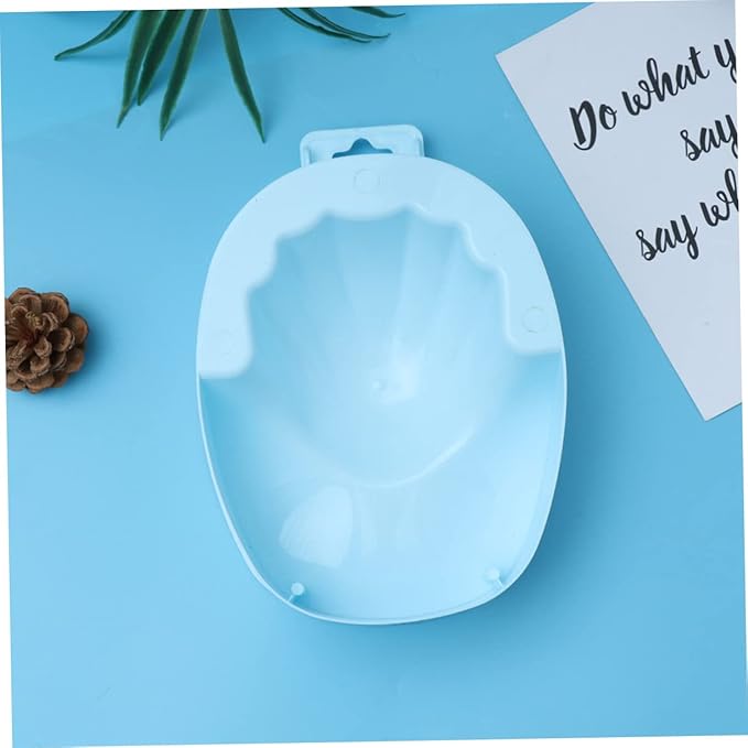 1pc Rectangular Nail Care Soaking Bowl for Manicure Nail Art Bowl for Cuticle Treatment Suitable for Home and Salon Use Blue