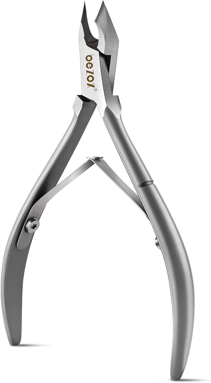 BEZOX Cuticle Clippers - Stainless Steel Professional Cuticle Cutter Hangnails Trimmers - Full Jaw Manicure Cuticle Nipper(6mm)