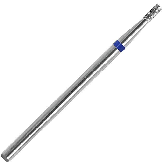 Mini Barrel Shape Cuticle Clean Nail Drill Bit, 3/32'' Professional Safety Carbide Diamond Under Nail Cleaner for Cuticle Dead Skin Nail Prepare, Nail Salon (Medium)