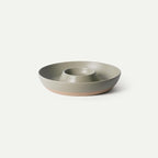 MORA Ceramic Chips and Dip Serving Tray: Large Divided Party Bowl Set by MORA