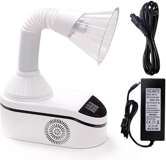 230W Table Nail Dust Collector Led Light Strong Absorption Tube Extractor Desktop Cleaning Manicure Vacuum Cleaner (Vacuum Cleaner)