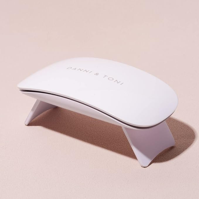 DANNI & TONI UV LED Gel Nail Lamp - Mini Travel Nail Dryer for Gel Polish and Stickers