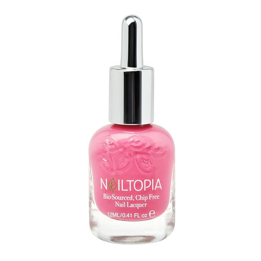 Nailtopia Bio-Sourced, Chip Free Nail Lacquer - All Natural, Strengthening Biotin and Superfood-Infused Polish - Chip Resistant Formula - Quick-Dry, Long Lasting Wear - Bronze And Boujee - 0.41 oz