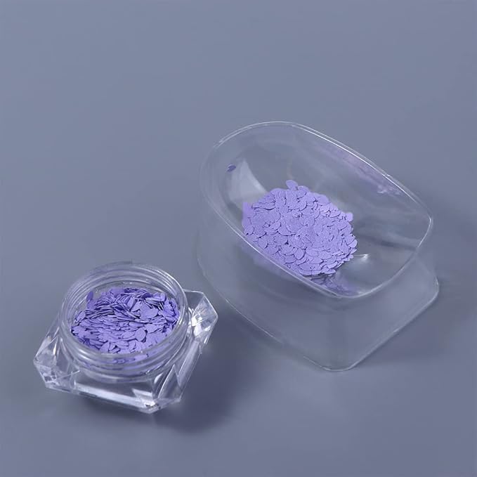 Leadigol Dipping Bowls Transparent Nail Dipping Trays Nail Dust Box Manicure French Dip Nail Powder Box
