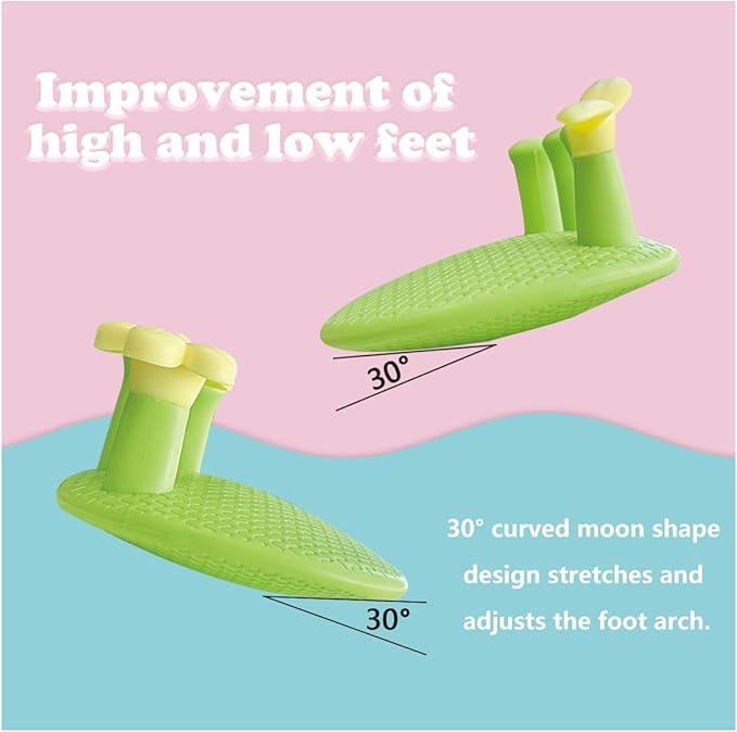 Toe Separators for Overlapping Toes Women,Flowers and Leaves Calf Trainer Toe Separators for Women,Bunion Corrector Thin Leg Exerciser,Suitable Having Plantar Fasciitis,Bunions,Other Foot Pain