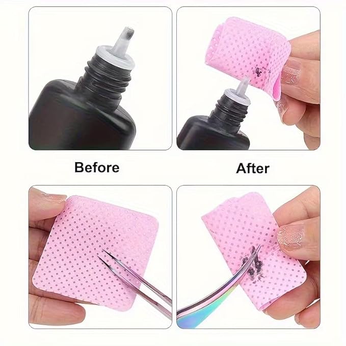 100Pcs Lint-Free Nail Wipes Gel Cleansing Tissues Nail Polish Remover Pads For Nail Art Beauty Cleaning Care Tool