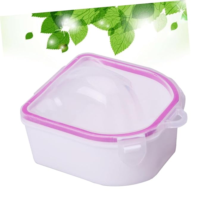 2pcs Nail Art Soak Bowl Manicure Bowls for Dip Powder Remover Nail Polish Care