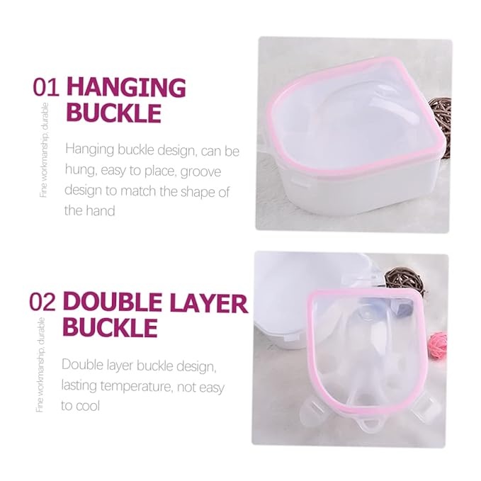 minkissy 2pcs Spa Nail Soaking Bowl for Manicure Soak off Bowl Tools for Nail Art Supplies