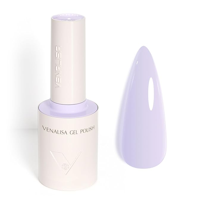 VENALISA Purple Gel Nail Polish 1 Pcs 10ML Pastel Purple Gel Polish Soak Off Salon Manicure DIY at Home Nail Art For Girls Women