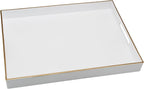 15.8" x 11.8" White Plastic Serving Tray - Image 2