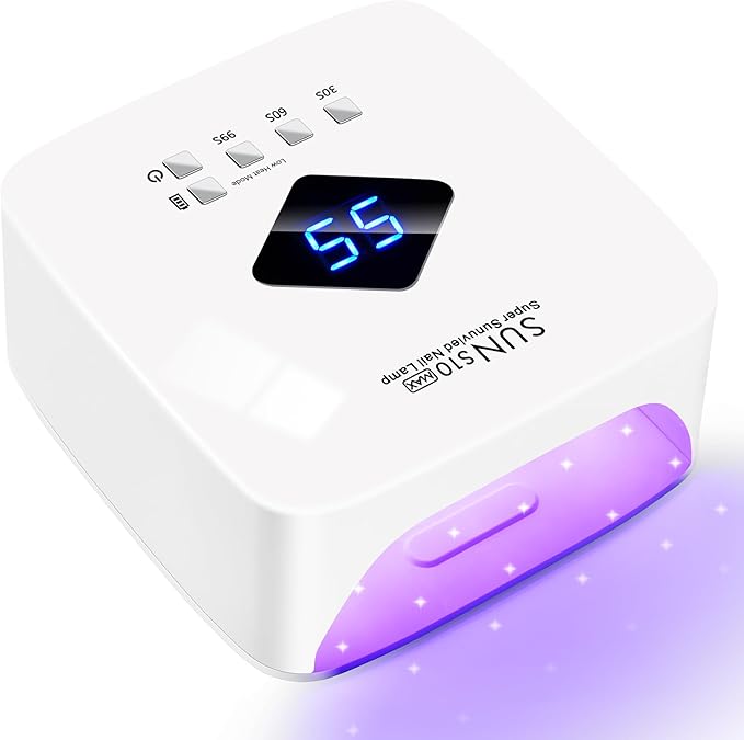 Cordless Rechargeable UV LED Nail Lamp,LKE 86W UV Light for Gel Nails UV Nail Light Nail Dryer with 3Timer Setting Display Auto Sensor Professional Quick Dry Gel Polish