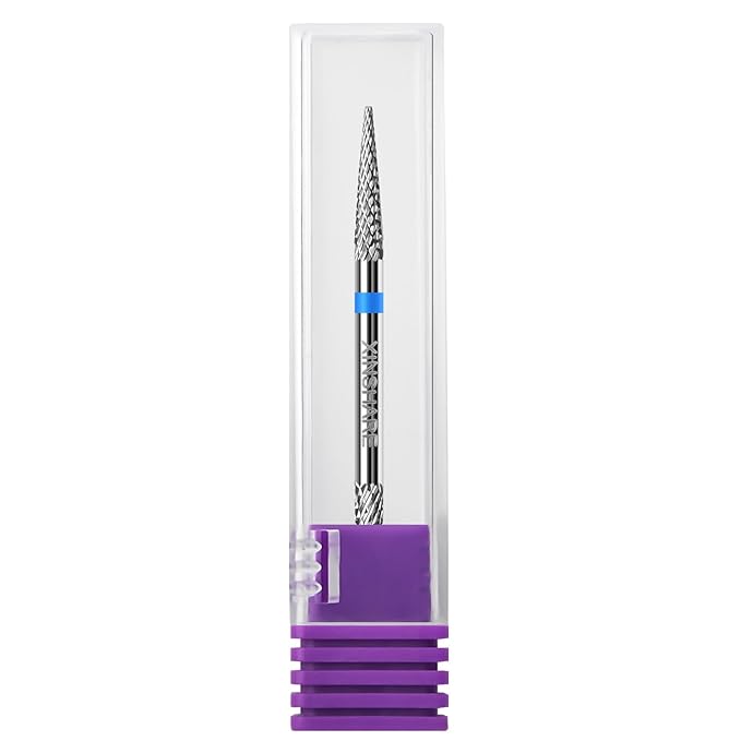 Multifunction Under Nail Drill Bit Double Ends Tungsten Carbide Sliver 3/32" Sharp Nail Gel Cuticle Remover Drill Bit for Nail Preparation Manicure Pedicure，Medium