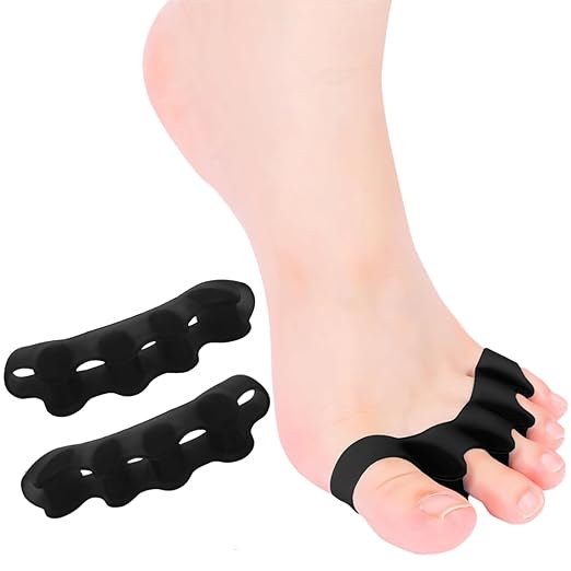 8PCS Toe Spacers for Women and Men, Toe Separators for Pedicure, Bunion Corrector, Hammer Toe Straightener, Plantar Fasciitis, Toe Spreaders for Foot Pain Relief and Foot Health.