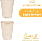 100% Compostable Disposable Coffee Cups Paper Cups Made from Bamboo, - Image 3
