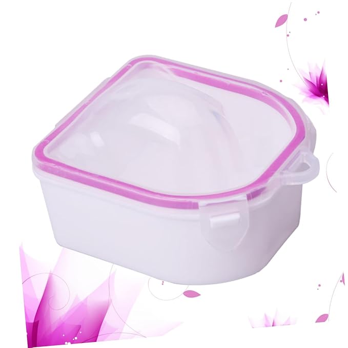 2pcs Nail Art Soak Bowl Manicure Bowls for Dip Powder Remover Nail Polish Care