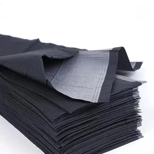 Amira Beauty Disposable Dental Bibs 13" x 18" – 3-Ply, Soft, Tear-Resistant, Waterproof Bibs for Dental, Nail, and Salon Professionals, Tattoo Napkins for Piercing, Blue, Bulk Pack of 50