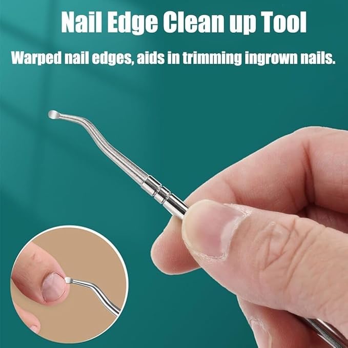Eagle Beak Beveled Nail Clippers, 3Pcs Wide Jaw Opening Anti-Splash Slanted Nail Clipper, Long Handle Wide Jaw Opening Anti-Splash Slanted Edge Nail Clipper for Thick Nails,Seniors&Ingrown Care(Green)