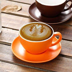 Coffeezone Double Espresso Coffee Cup and Saucer, Small Cappuccino and - Image 4