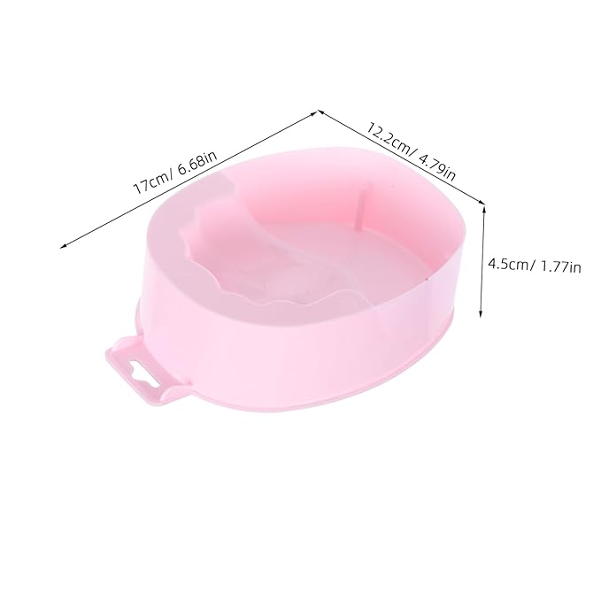Manicure Soaking Bowls Nail Art Hand Soak Treatment Bowls Soaking Soak Bowl Pink Nail Art Polish Removal Wash Soaker Tray Manicure Spa Tools