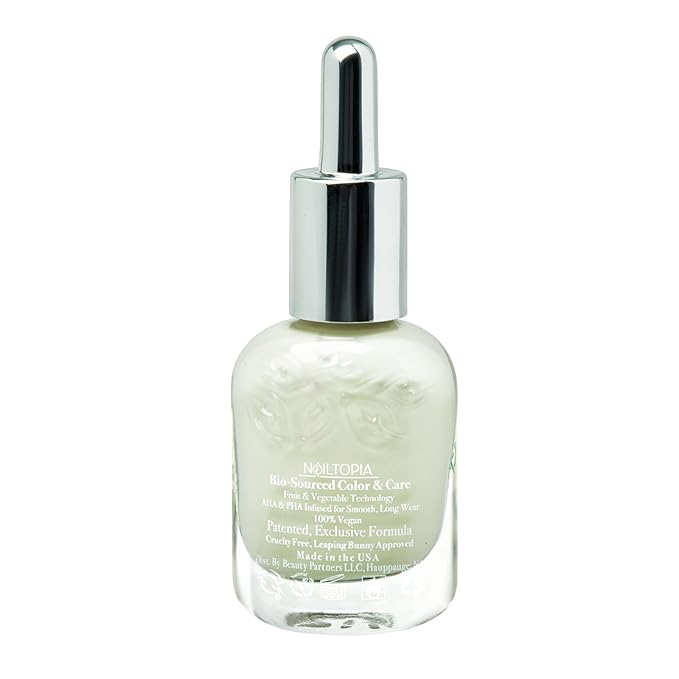 Nailtopia - Plant-Based Chip Free Nail Lacquer - Non Toxic, Bio-Sourced, Long-Lasting, Strengthening Polish - Hold On Tight (Nude With Beige Undertones) - 0.41oz