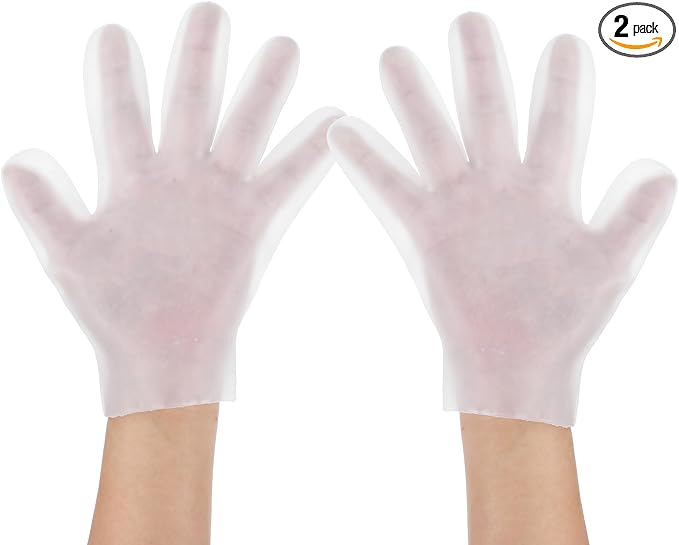 Silicone Gloves for Dry Hands Moisturizing Hand Gloves Overnight Touchscreen Compatible Soft Gel Spa Hydrating Gloves Reusable Hand Masks for Men and Women Repairing Dry Cracked Aging Hands
