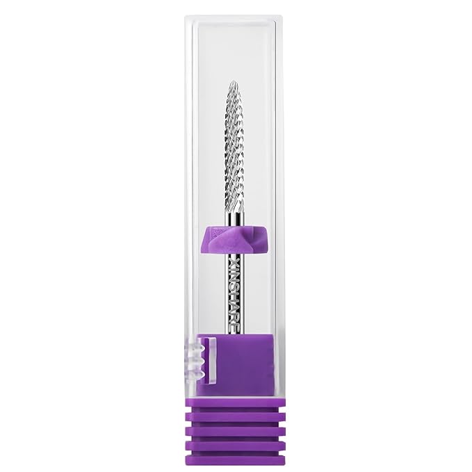 Safety Under Nail Cleaner Nail Drill Bit Tungsten Carbide Sliver 3/32" Nail Gel Cuticle Remover Drill Bit for Nail Preparation Manicure Pedicure，Fine