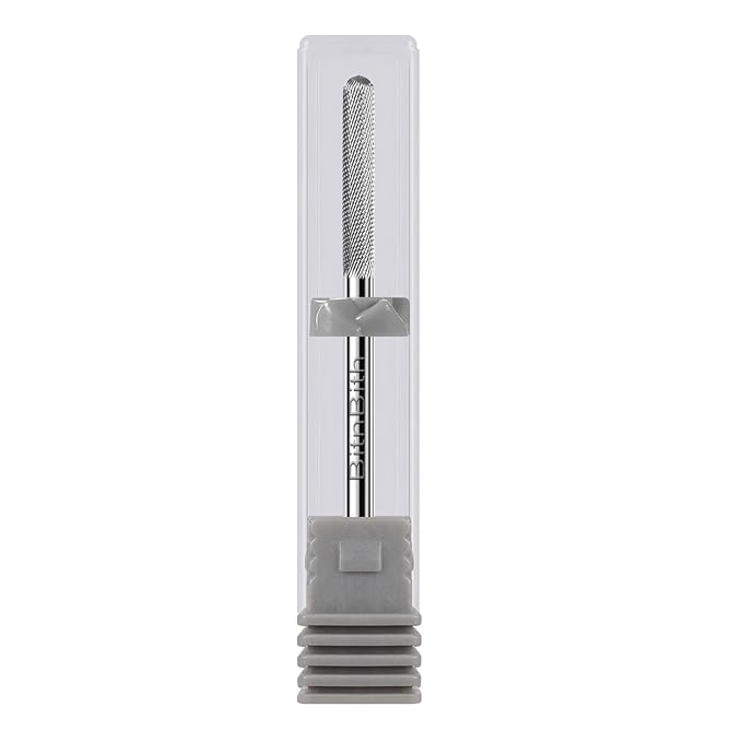 Nail Drill Bit Nature Nail Buffer Drill Bit 3/32",Professional Safety Carbide Nail Prepare Bit for Cuticle Dead Skin Cleaning Nail Bed File 2-Way Rotate for Manicure Home Salon,3XF-Round