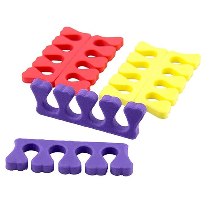 Toe Separators Toe Spacers (12 Pairs)- Apply Nail Polish During Pedicure Manicure - Stocking Stuffers for Ladies Women Teens Girls Kids - Nail Spa Party Supplies