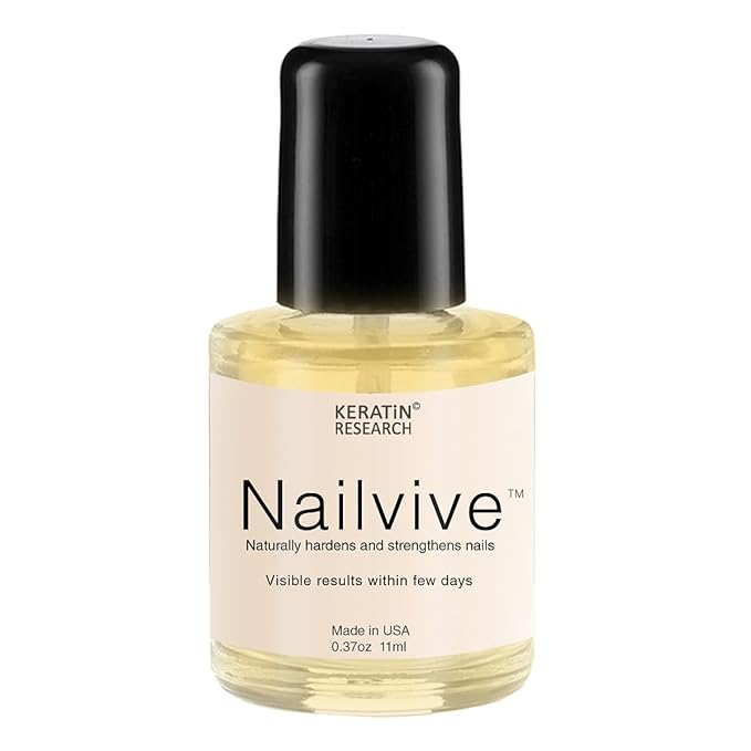 NAILVIVE Nail Serum Powerful Magic-like Silk Proteins Proven Natural Formula Strengthening Hardening nails Instantly Prevents Splits Chips Peels Cracks on Your Nails (BOTTLE APPLICATOR)
