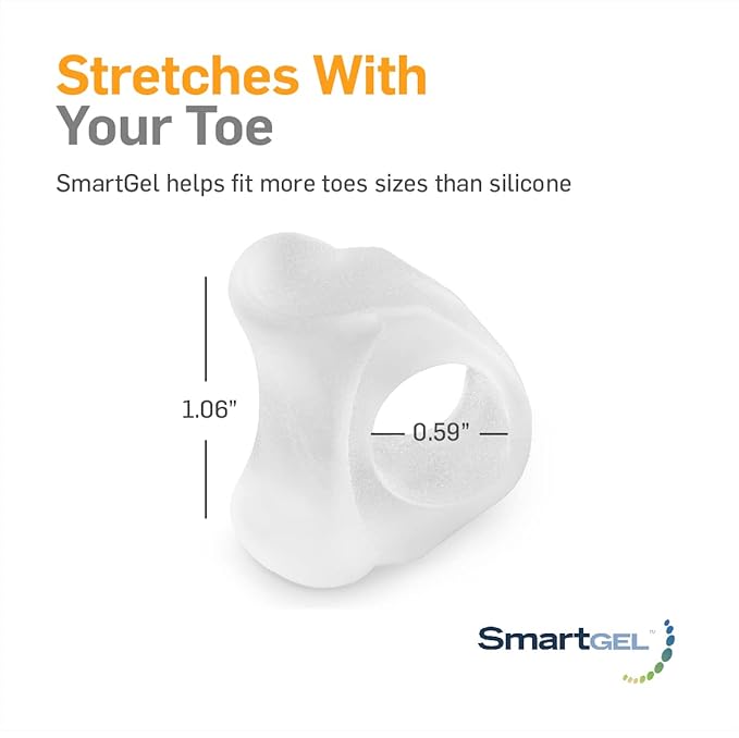 NatraCure 2 Gel Toe Spreaders, Separators & Spacers (Pair w/Toe Loop) 1031-M CAT (Size: Medium)