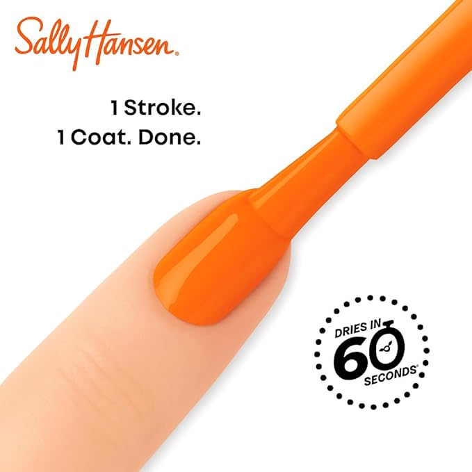 Sally Hansen Insta-Dri Despicable Me Nail Polish | Quick Dry, Long Lasting, Streak-Free Shine | Opaque, Glittery | 771 Gogglicious | Gold Yellow Nail Color