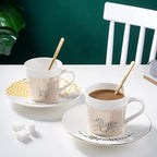 Mirror Cups and Saucers, Mirror Reflection coffee mug, Ceramic Coffee Mug - Image 3