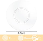 100pcs Clear Plastic Plates for Party - Image 2