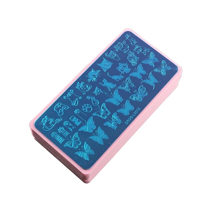 VNC 20Pcs 12X6cm Nail Art Soft Stamping Protective shell Plastic Holder Stamper Rectangel Stamp Holder