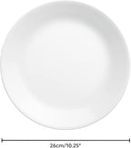 Corelle Vitrelle 4-Pieces 10.25" Glass Dinner Plates Chip & Crack Resistant - Image 2