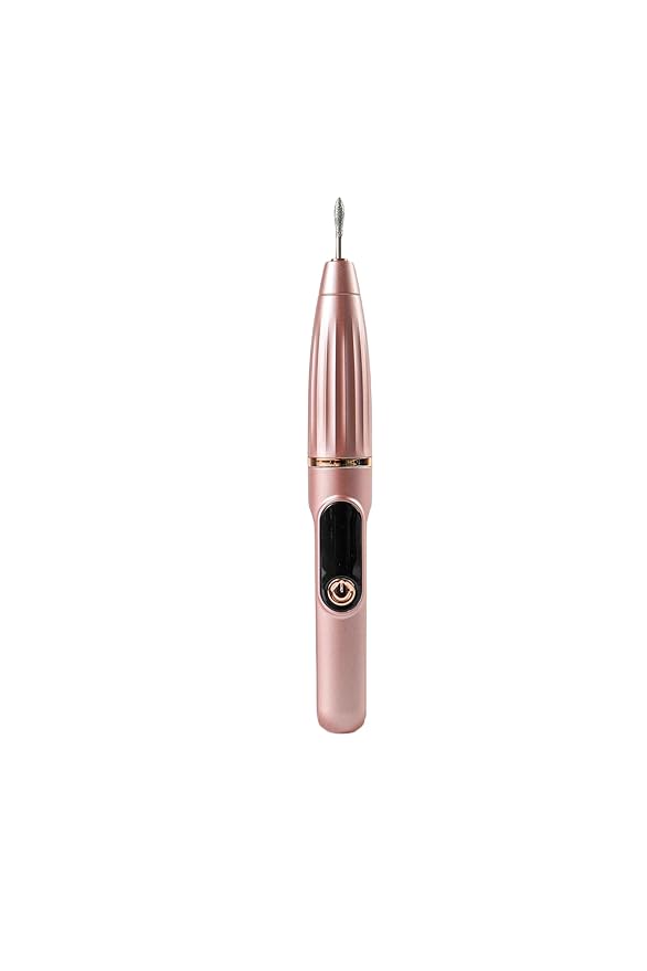 Cordless Electric Nail Drill 35000RPM Rechargeable Portable Nail File Kit for Acrylic & Gel Nails, Professional Manicure Pedicure Buffer Tool for Home & Salon (Rose Gold)