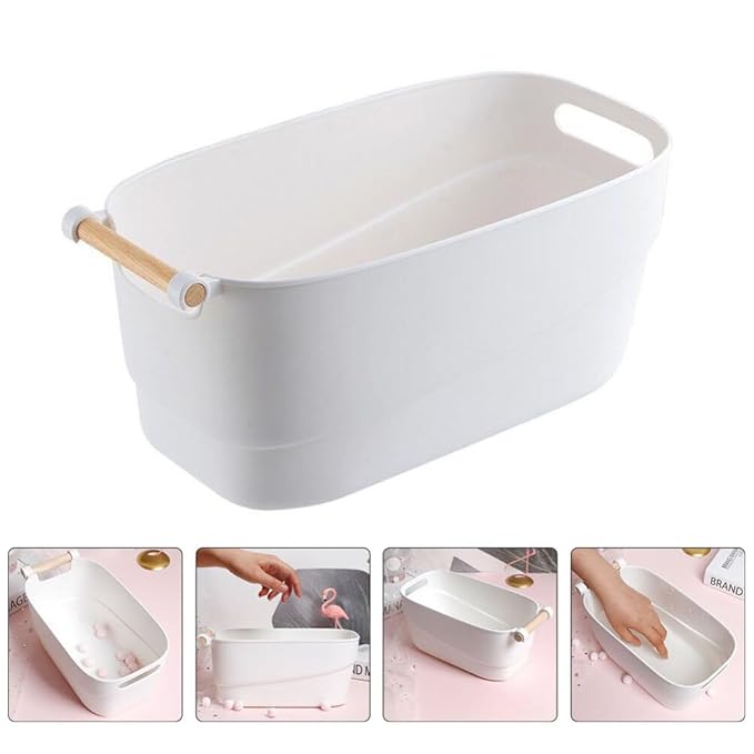 FRCOLOR Nail Soaking Bowl for Manicure Hand Soaking Bowl Nails Soak Container Plastic Hand Care Soak Bowl for Home DIY and Professional Nail Art Salon