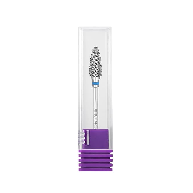 Nail Drill Bits 3/32" Carbide Professional Safety Tungsten Nail File Cone Drill Bit for Acrylic Nail Gel Cuticle cleaner Manicure Pedicure Nail Polishing, Beginner Salon, Medium
