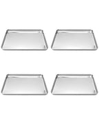 QWORK Stainless Steel Surgical Tray, Flat Bottom Tray, by QWORK