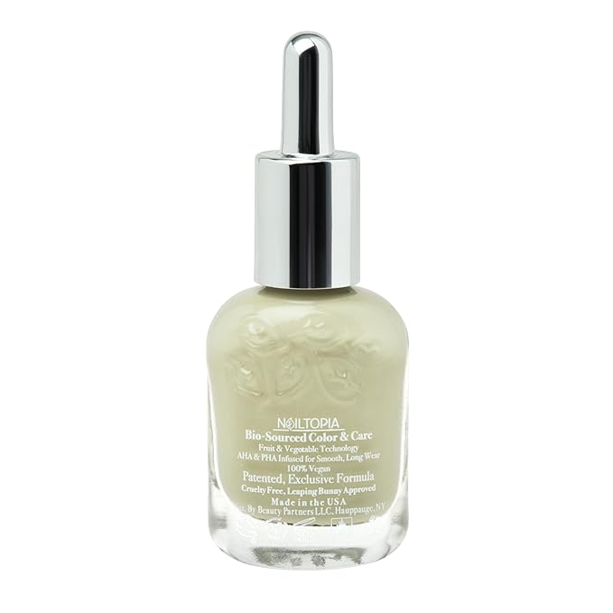 Nailtopia Bio-Sourced, Chip Free Nail Lacquer - All Natural, Strengthening Biotin and Superfood-Infused Polish - Chip Resistant Formula - Quick-Dry, Long Lasting Wear - Union Square Pair - 0.41 oz