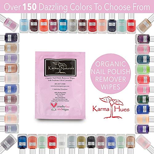 Nail Polish Remover Wipes Pack of 10 – Non-Toxic, Vegan, Cruelty- Free with Deep Nutrition Nails Strengthener & Nail Treatment makes your nails stronger