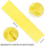 Yellow Satin Table Runners 10 Pack 12x108 inch Silk Smooth Fabric | Bright - Image 2